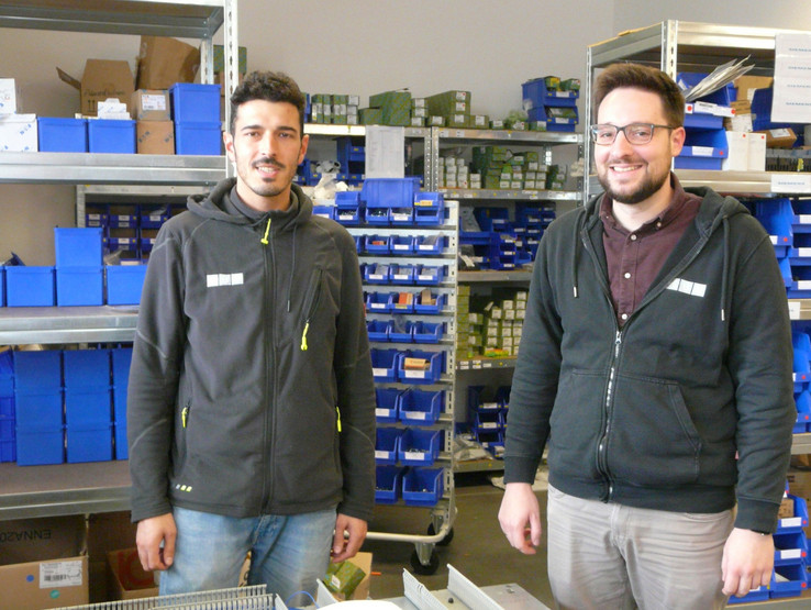 Florian Becker (right) and Tim Flinspach have implemented several new EPLAN Platform functions and tools.