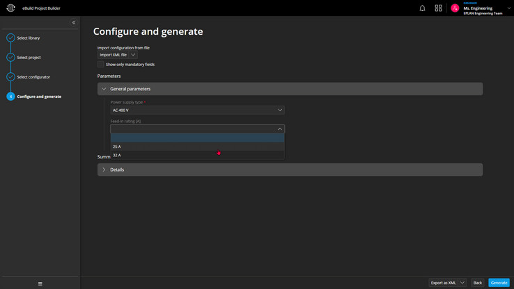 Automated Project Generation Configuration Generation