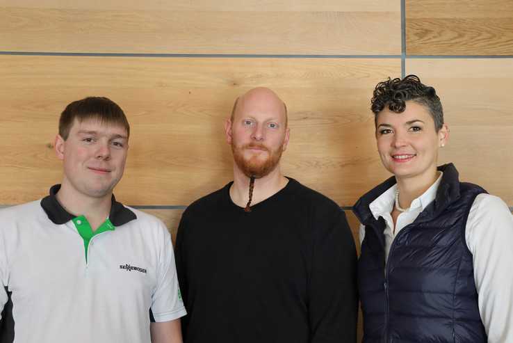 Three design engineers planned and implemented the EEC-based configurator. From left to right: Roman Eichenseer, Rainer Mandl and Birgit Singer.